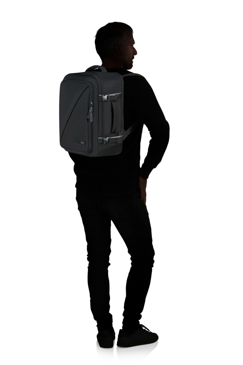 Saleys Travel Bags American Tourister Take2Cabin Casual Backpack - Black - Image 4