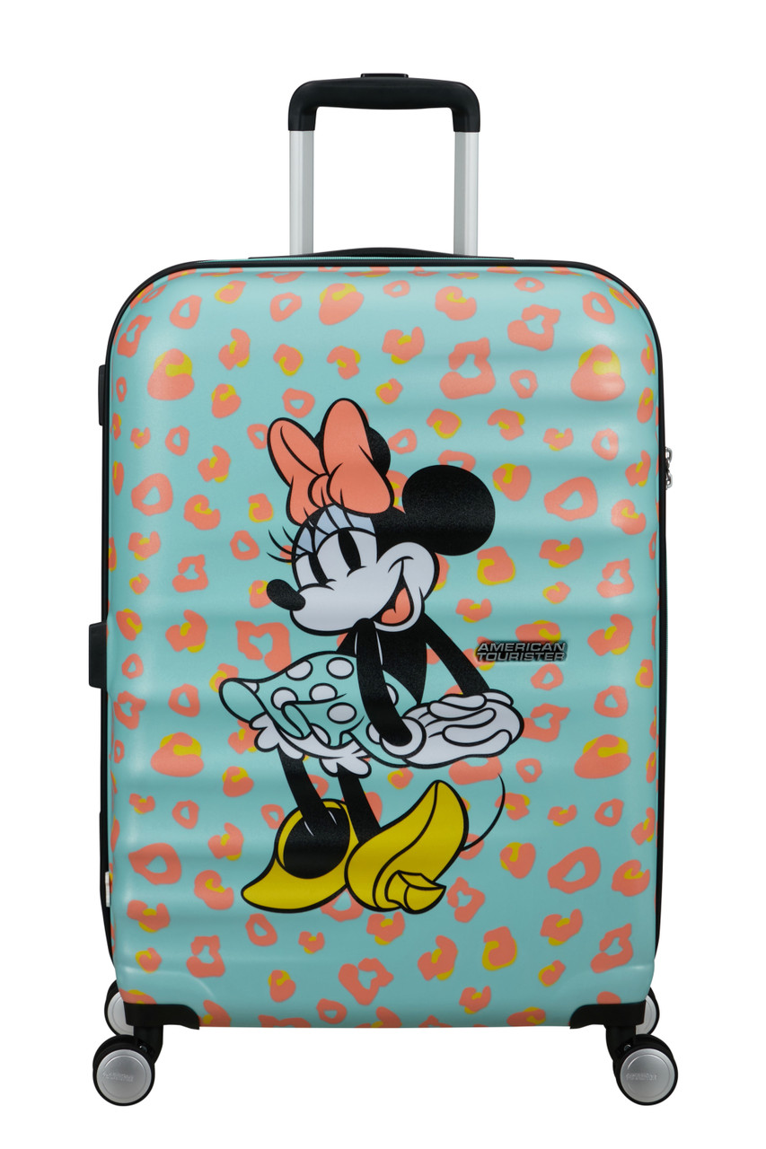 Saleys Travel Bags American Tourister Wavebreaker Disney Spinner 67cm - Minnie Pastel Dots