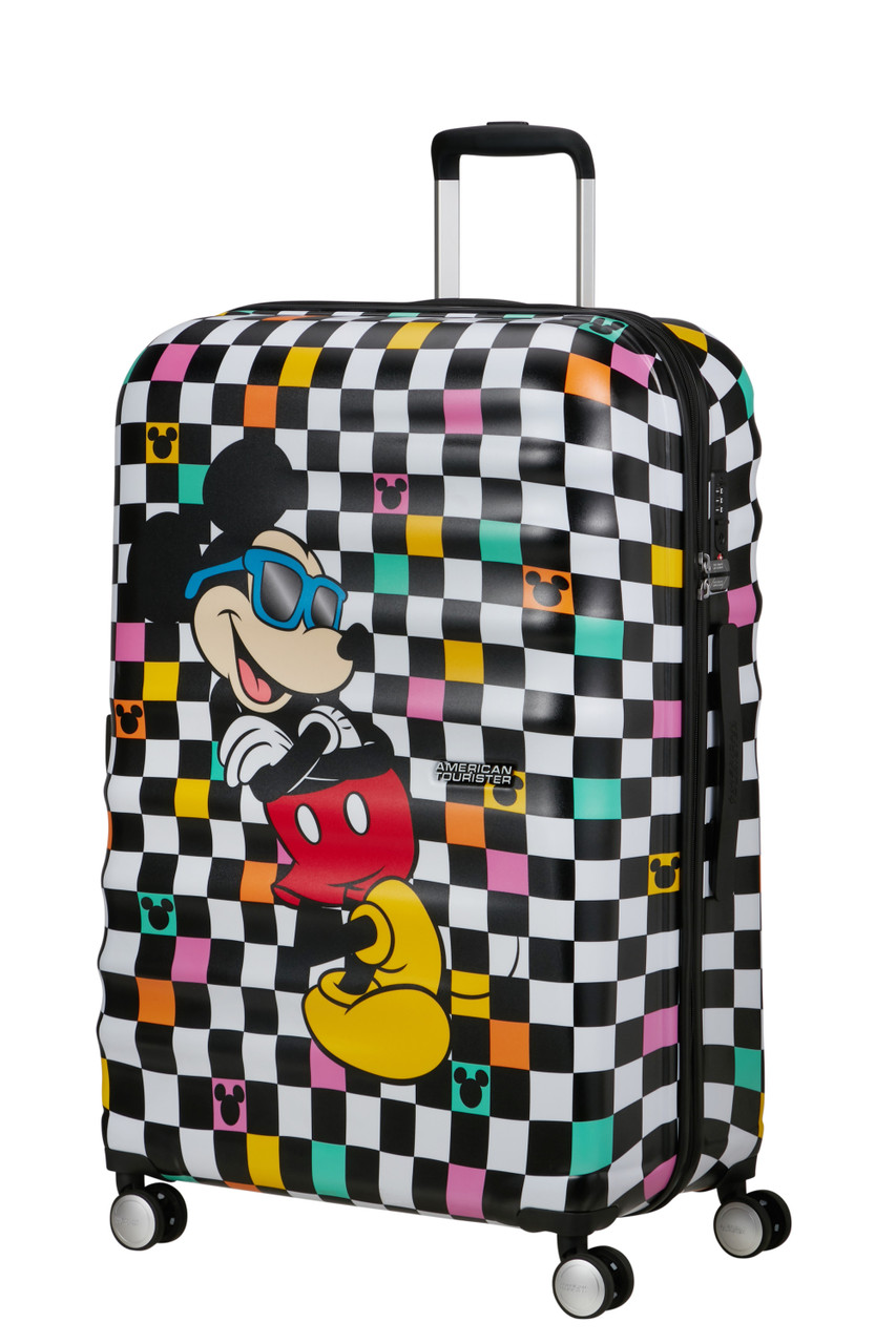 Saleys Travel Bags American Tourister Wavebreaker Disney Spinner 77cm - Mickey Check - Image 4