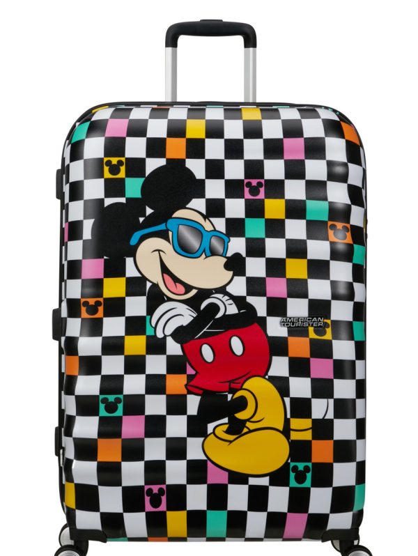 American Tourister Wavebreaker Disney Spinner 77cm - Mickey Check