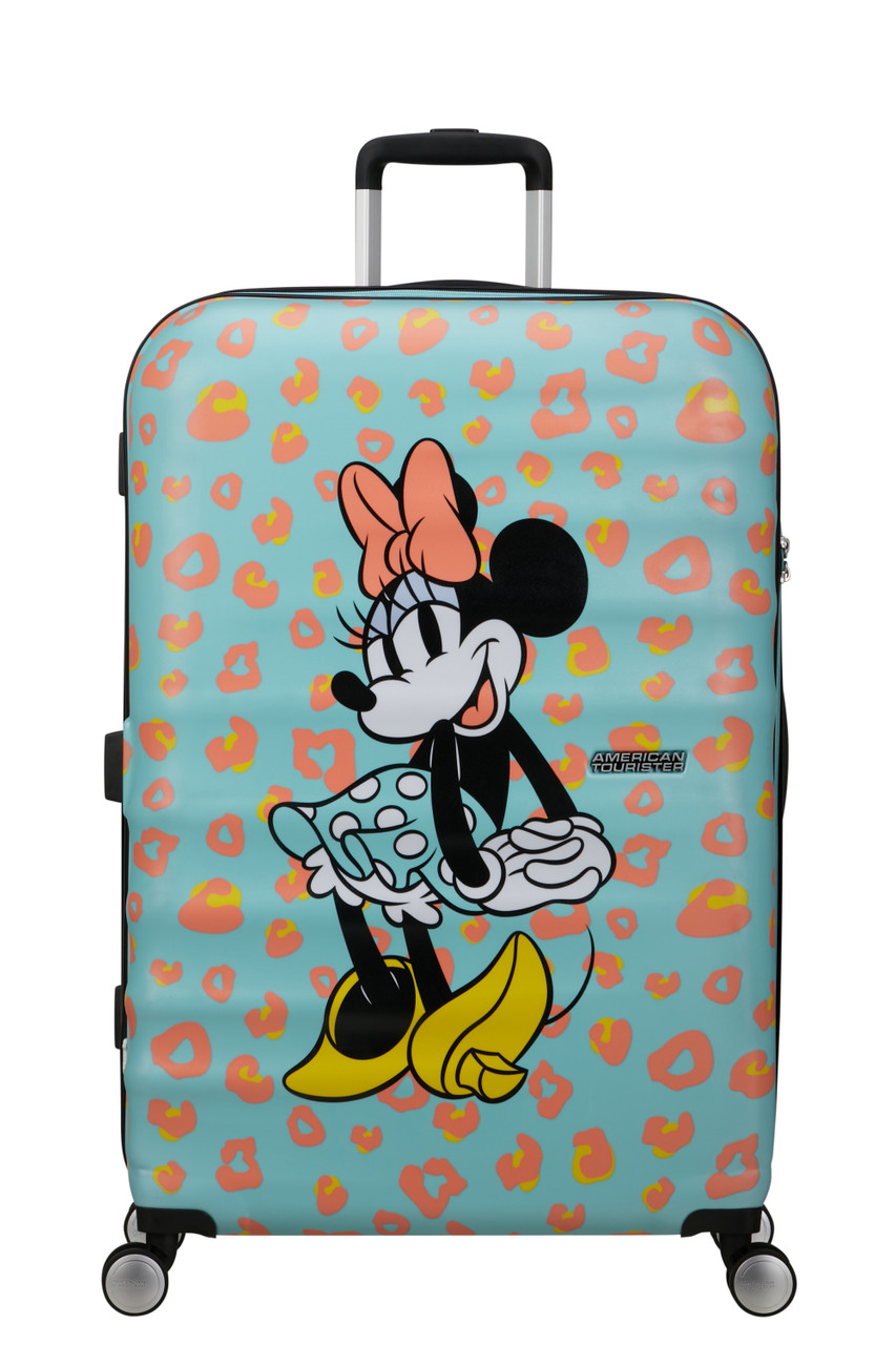 Saleys Travel Bags American Tourister Wavebreaker Disney Spinner 77cm - Minnie Pastel Dots