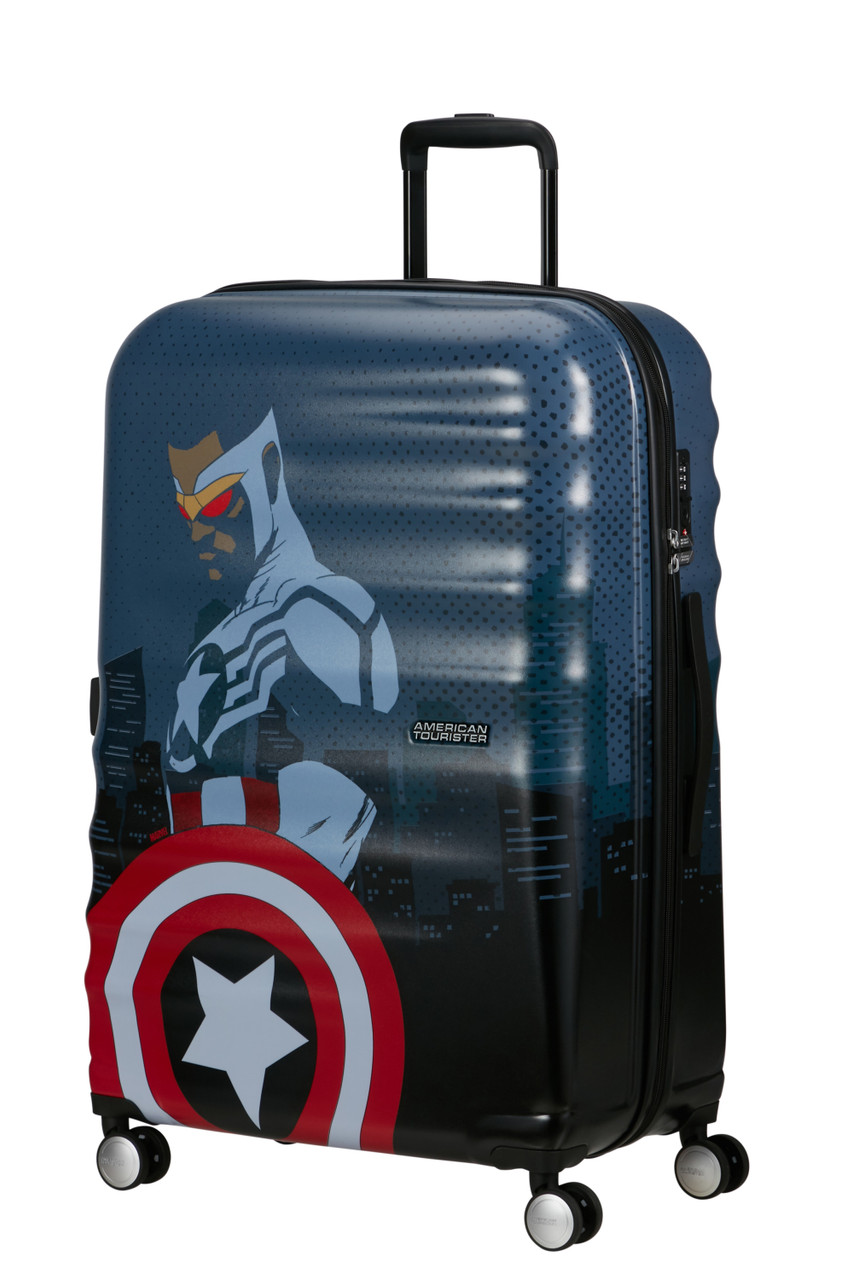 Saleys Travel Bags American Tourister Wavebreaker Disney Spinner 77cm - Marvel Captain American City - Image 4