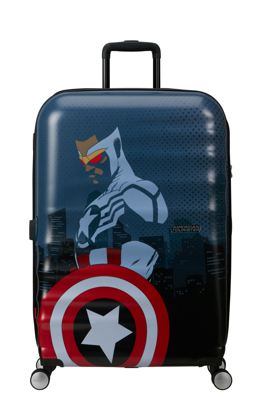 Saleys Travel Bags American Tourister Wavebreaker Disney Spinner 77cm - Marvel Captain American City