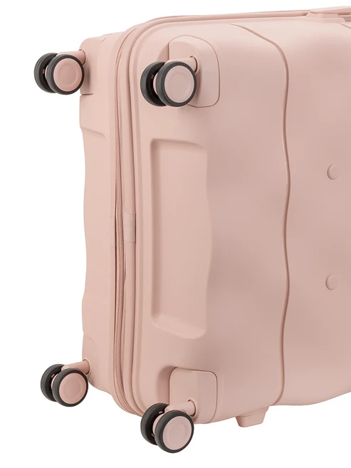 Saleys Travel Bags ELLE Large 4 Wheel Trolley Case - Dusty Pink - Image 4