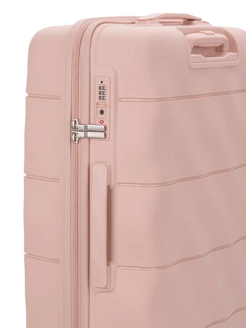 Saleys Travel Bags ELLE Medium 4 Wheel Trolley Case - Dusty Pink - Image 3