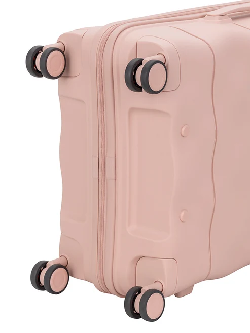 Saleys Travel Bags ELLE Medium 4 Wheel Trolley Case - Dusty Pink - Image 5