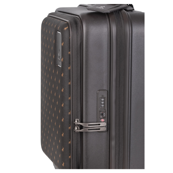 Saleys Travel Bags Polo Orion 4 Wheel Trolley Case Carry On - Brown - Image 4