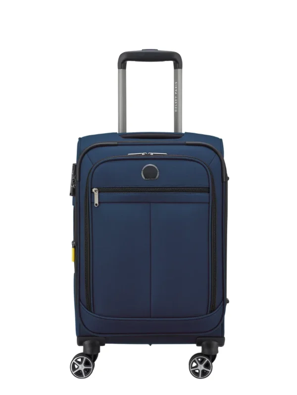 DELSEY PRISCILLA 55CM CABIN TROLLEY CASE - NAVY