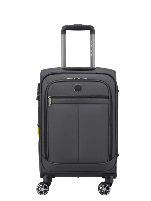 DELSEY PRISCILLA 55CM CABIN TROLLEY CASE - CHARCOAL