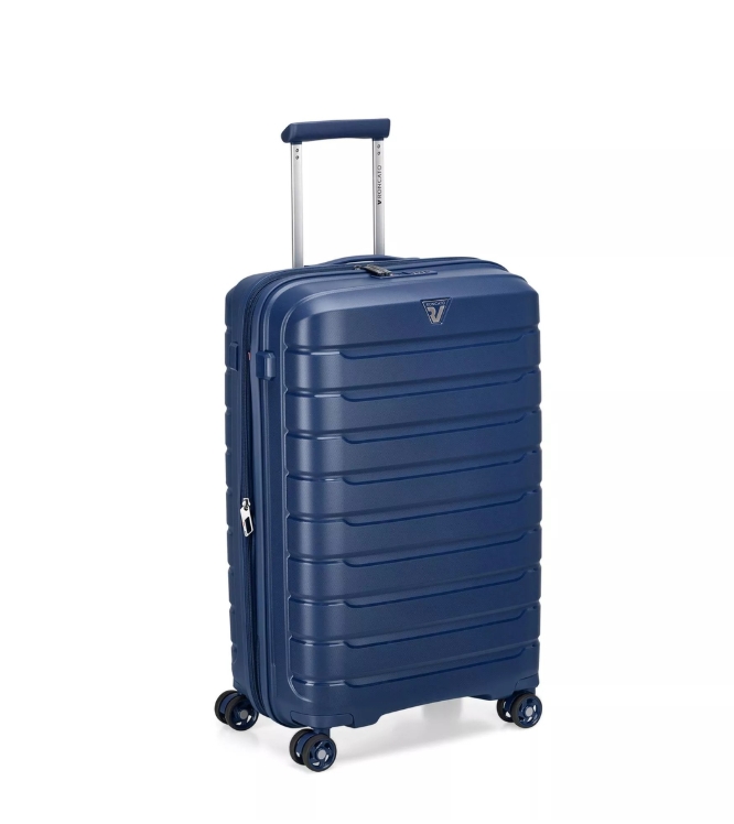 Saleys Travel Bags Roncato B-Flying Exp 4 Wheel Luggage Trolley 68cm - Blue