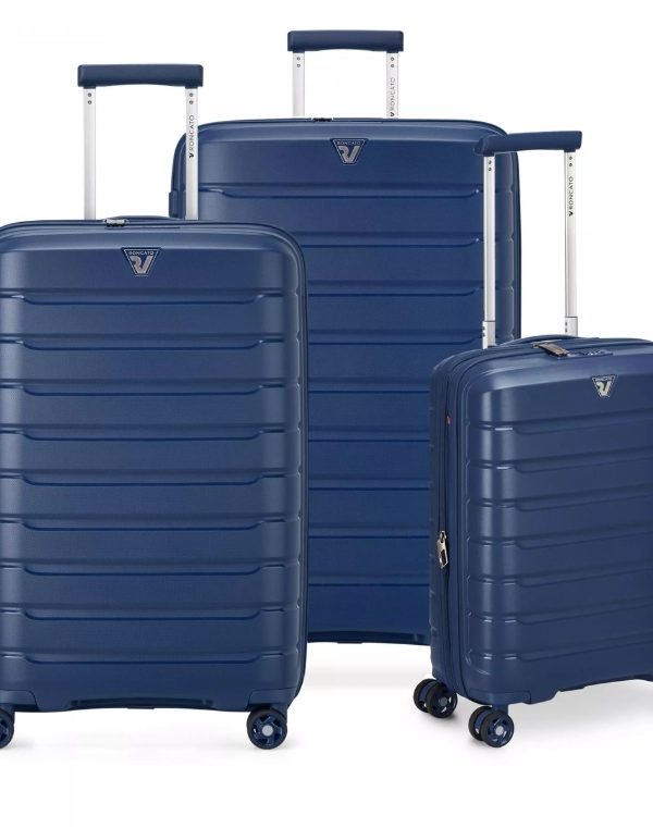 Roncato B-Flying Exp 4 Wheel Trolley Luggage Set - Blue