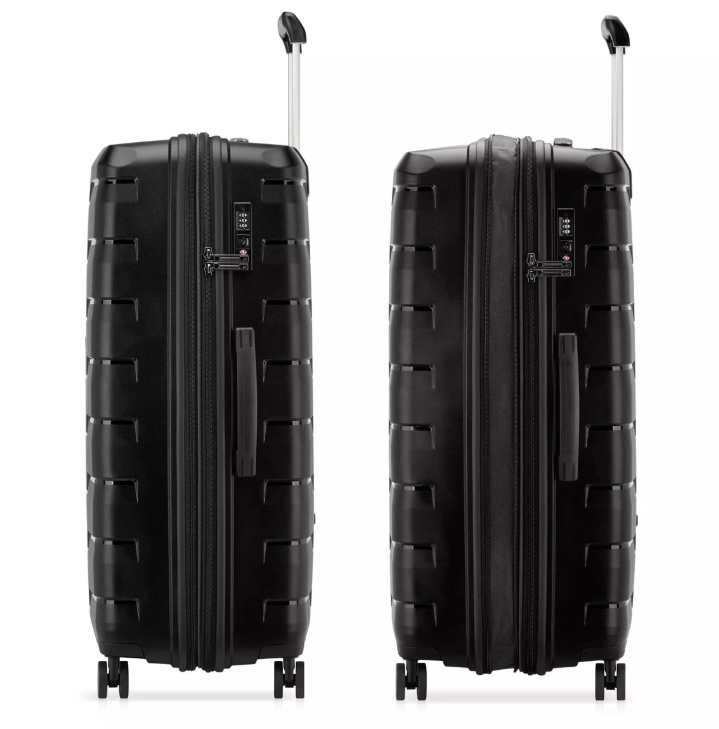 Saleys Travel Bags Roncato Skyline 2.0 Expandable 3 Piece Luggage Trolley Set - black - Image 9