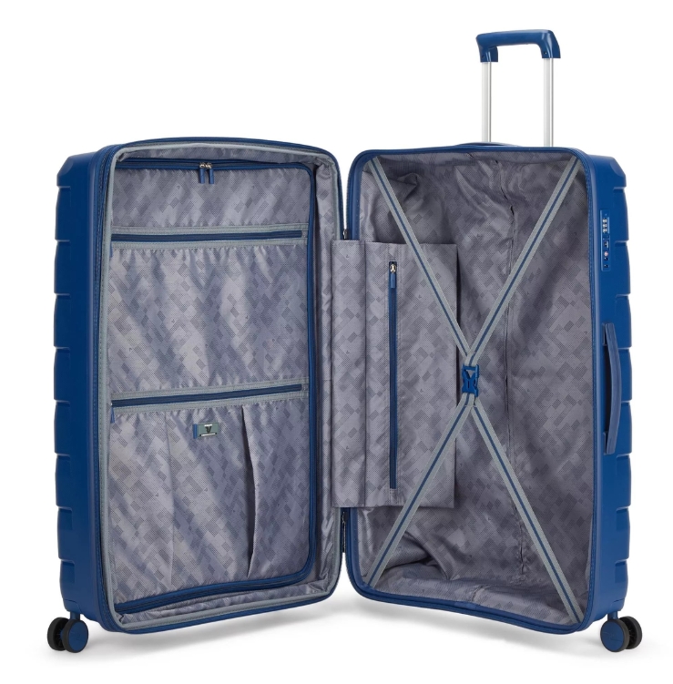 Saleys Travel Bags Roncato Skyline 2.0 Expandable 3 Piece Luggage Trolley Set - Night Blue - Image 11
