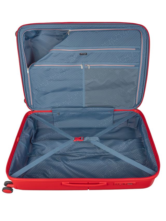 Saleys Travel Bags Cellini Cruze Large 4 Wheel Xpander Trolley Case - Poppy Red - Image 4