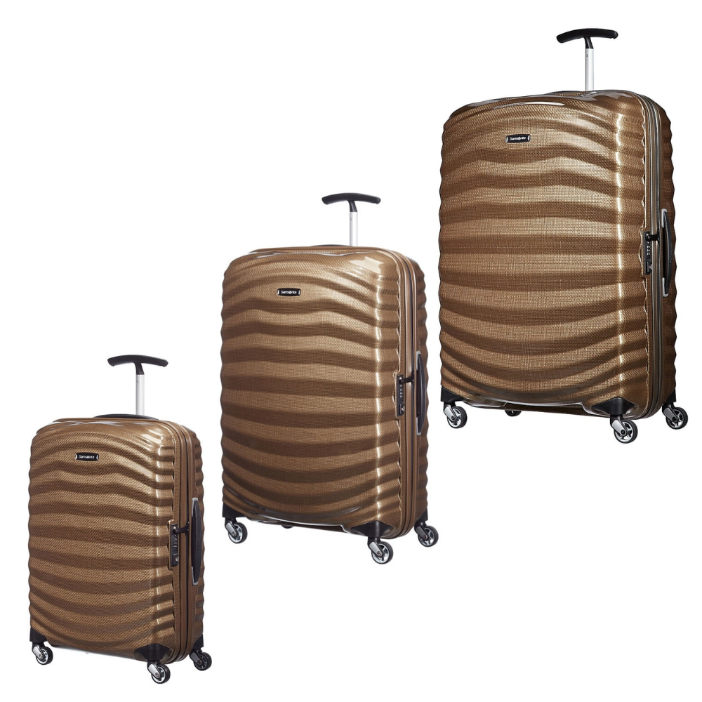 Saleys Travel Bags Samsonite: Lite-Shock 3 Piece Set - Sand
