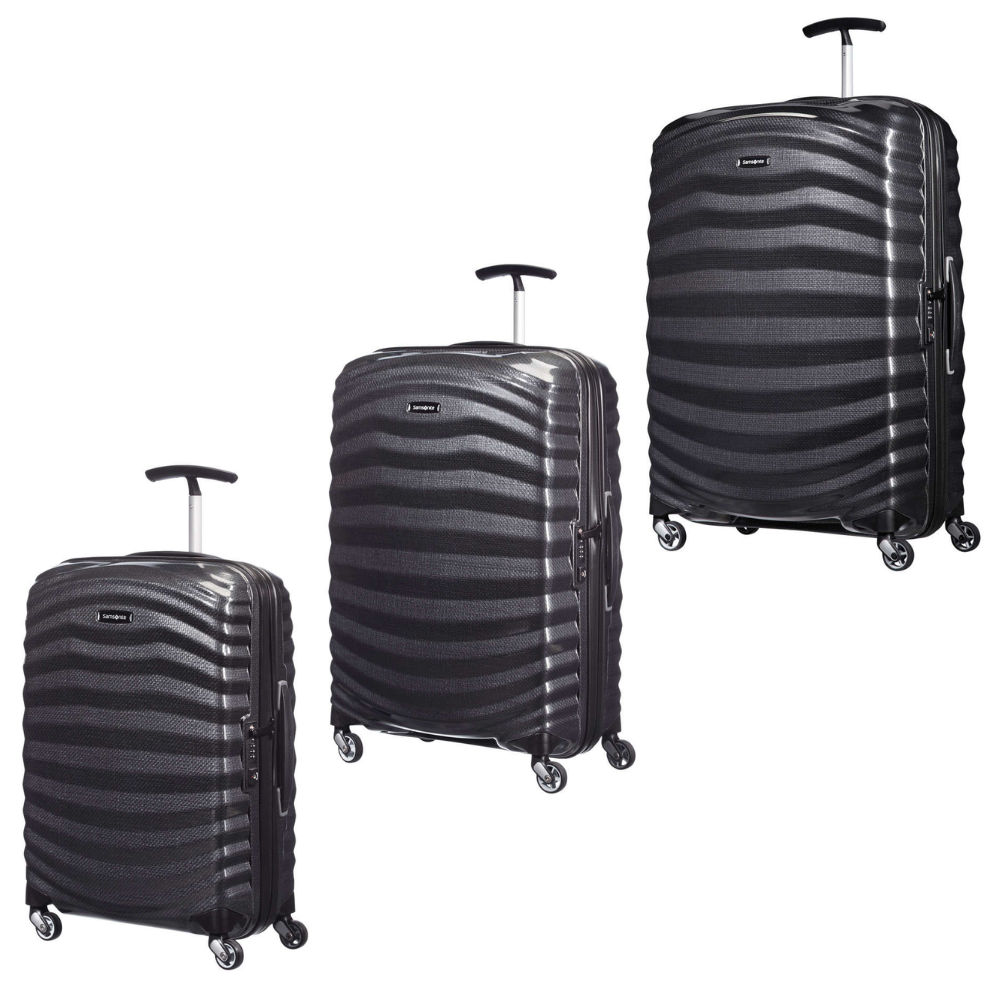Saleys Travel Bags Samsonite: Lite-Shock 3 Piece Set - Black