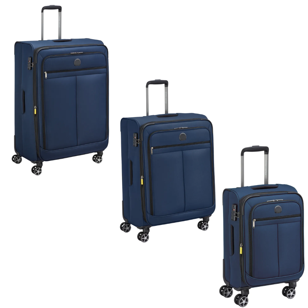 Saleys Travel Bags DELSEY PRISCILLA 3 PIECE SET - NAVY