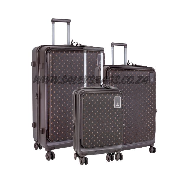 Polo Orion 3 Piece Luggage set - Brown