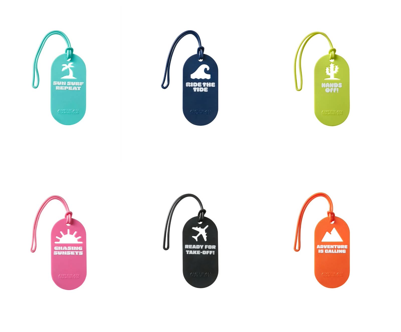 Saleys Travel Bags American Tourister Travel Accessories - Fun Luggage Tags -Set of Two