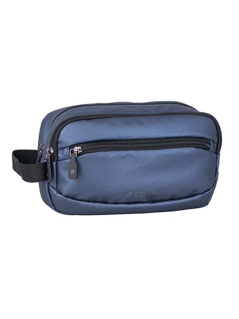Saleys Travel Bags Cellini : Sidekick Toiletry Bag - Metallic Blue